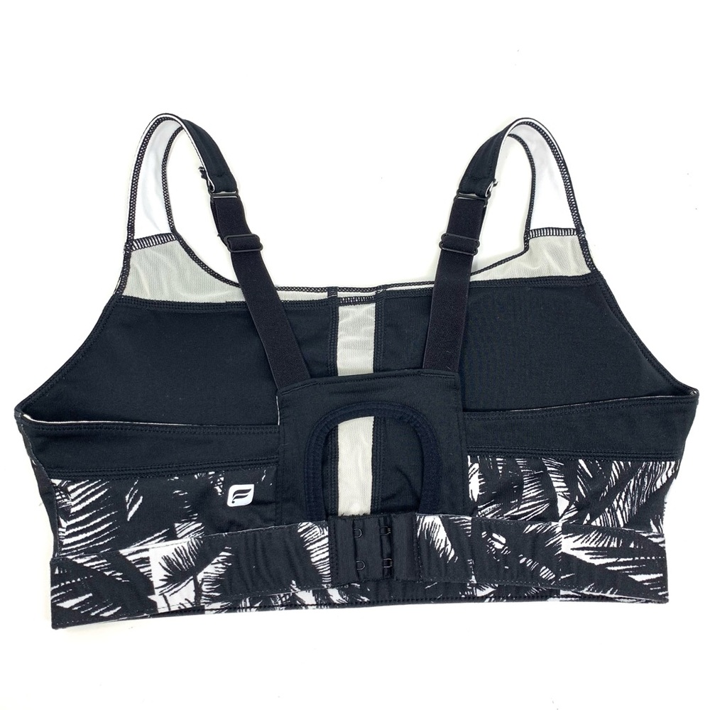 Fabletics High Support Black and White Palms Sports Bra Women’s top size S - Picture 9 of 10